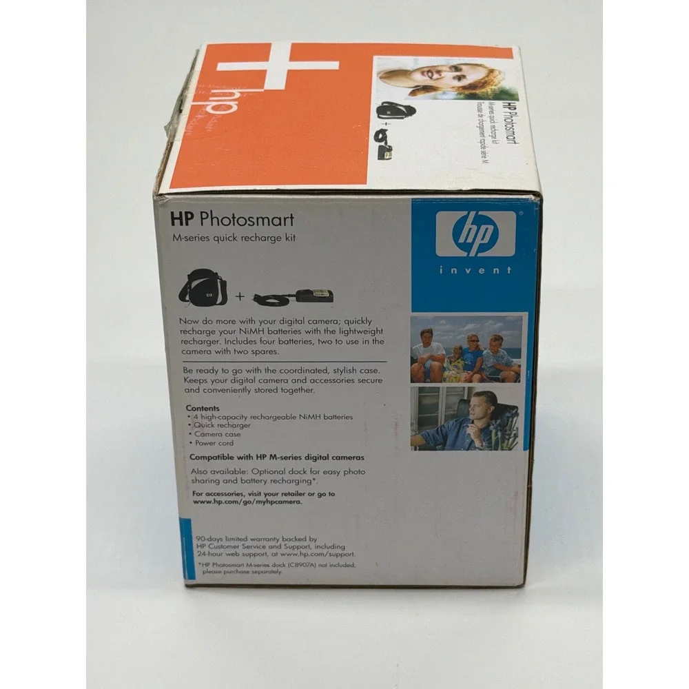 HP Photosmart M-series Quick Recharge Kit‎ L1815A NiMH Batteries Case 1-Hour